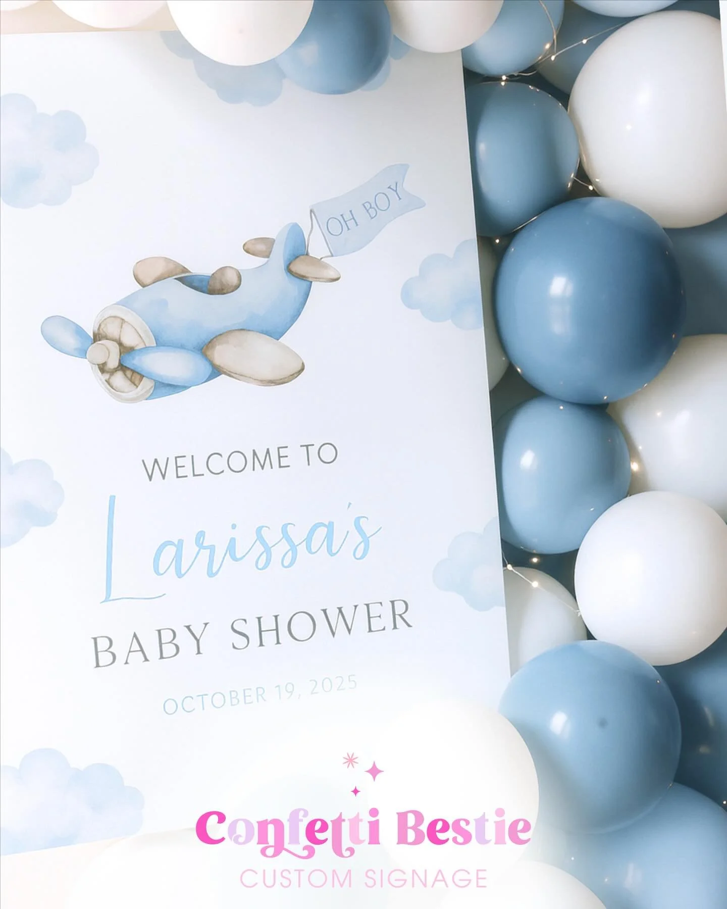 Perfectly printed, beautifully styled, and completely stress-free. That&rsquo;s what Confetti Bestie is best at! ✨

From custom signage and high-quality printing to matching display stands and dreamy balloon garlands, we handle every detail so you do