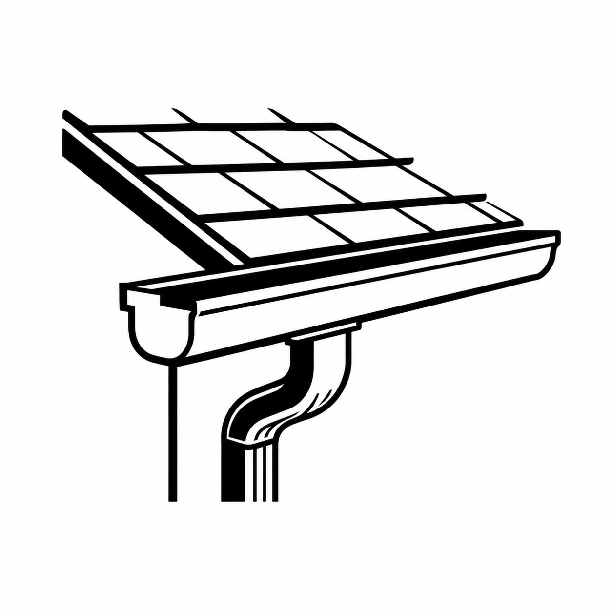 Seamless gutter installation on a residential home in South Mississippi