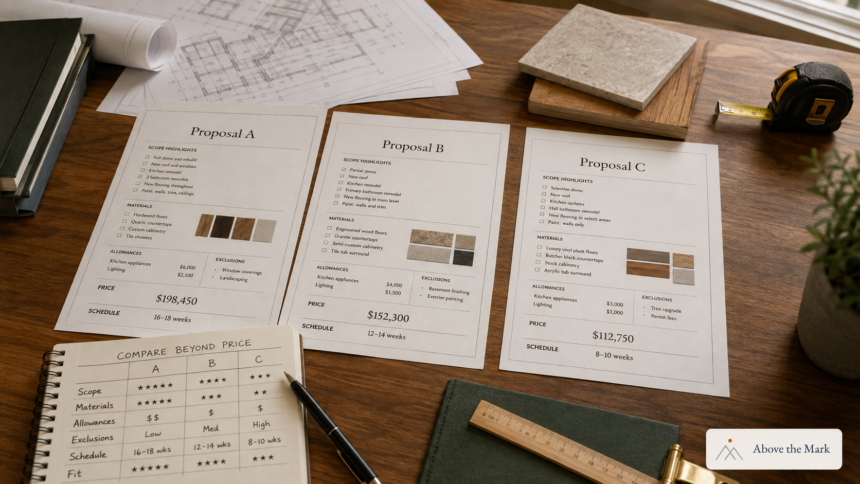How to Compare Construction Bids