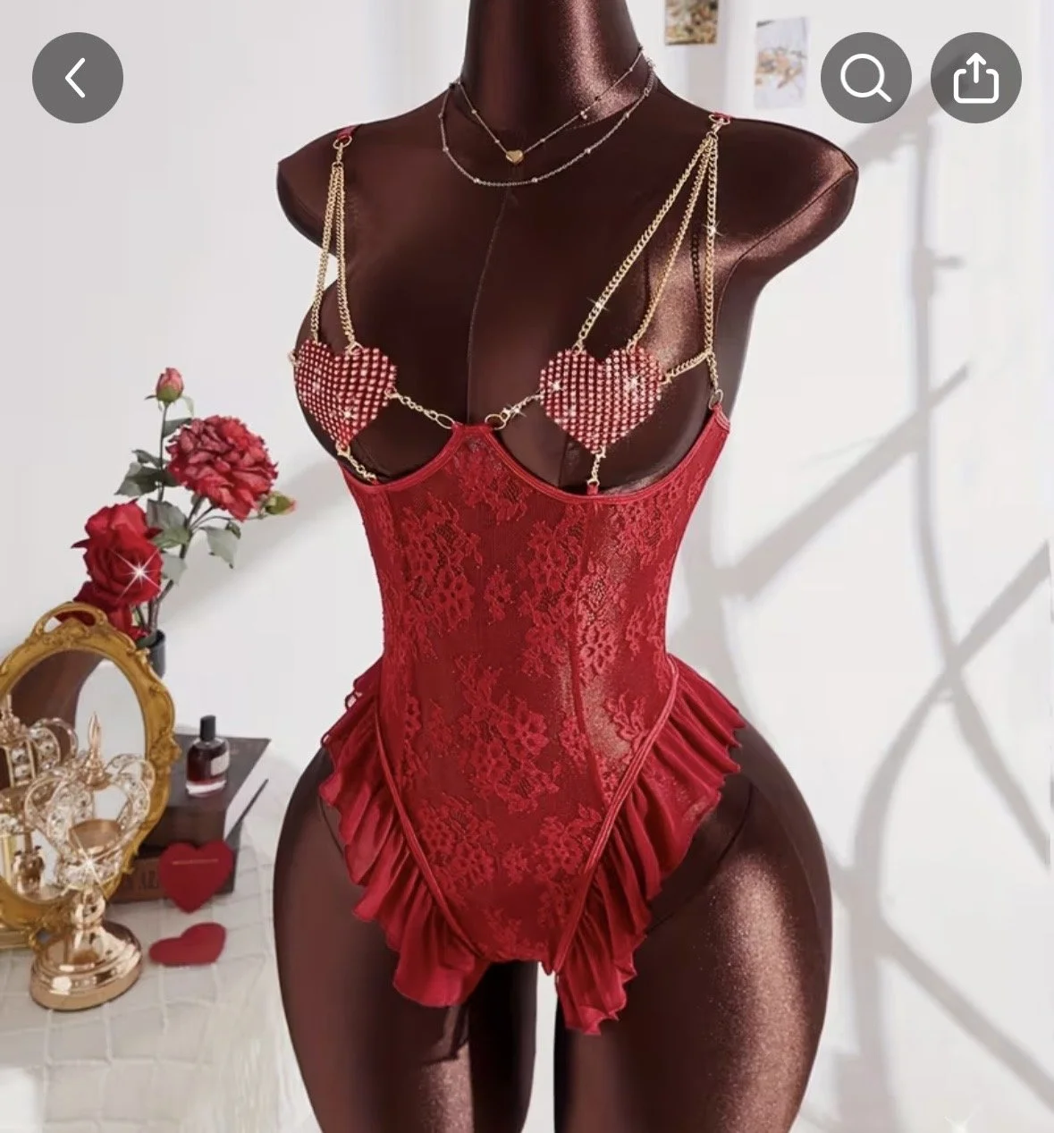 Sexy Heart Bling Teddy