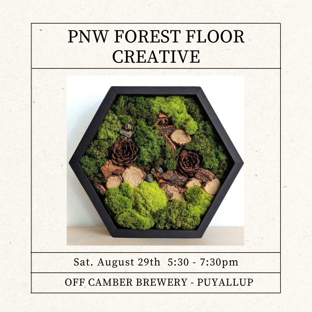 August 29th • PNW Moss Art Creative •  Off Camber Brewery