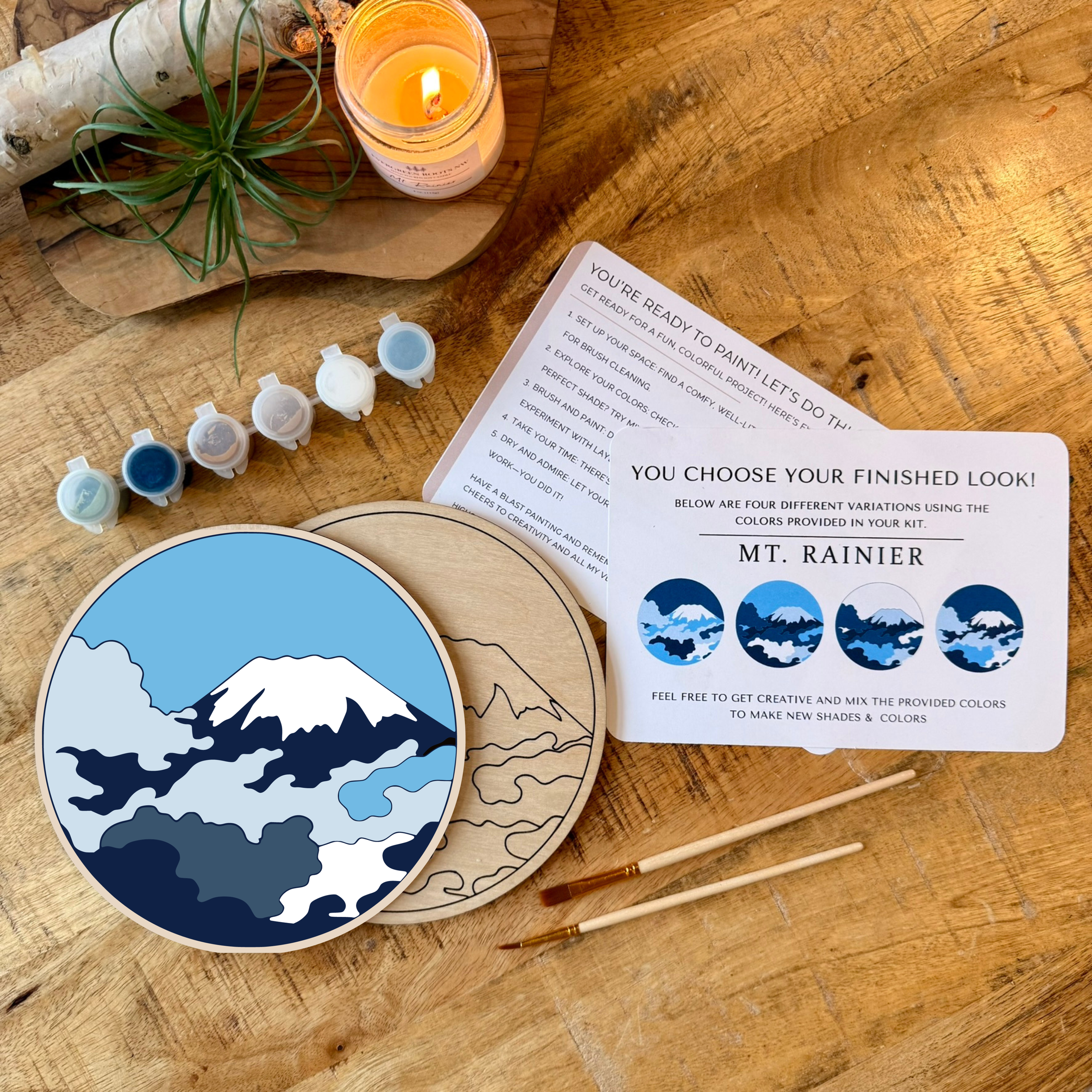 Mountain Wood Paint Session