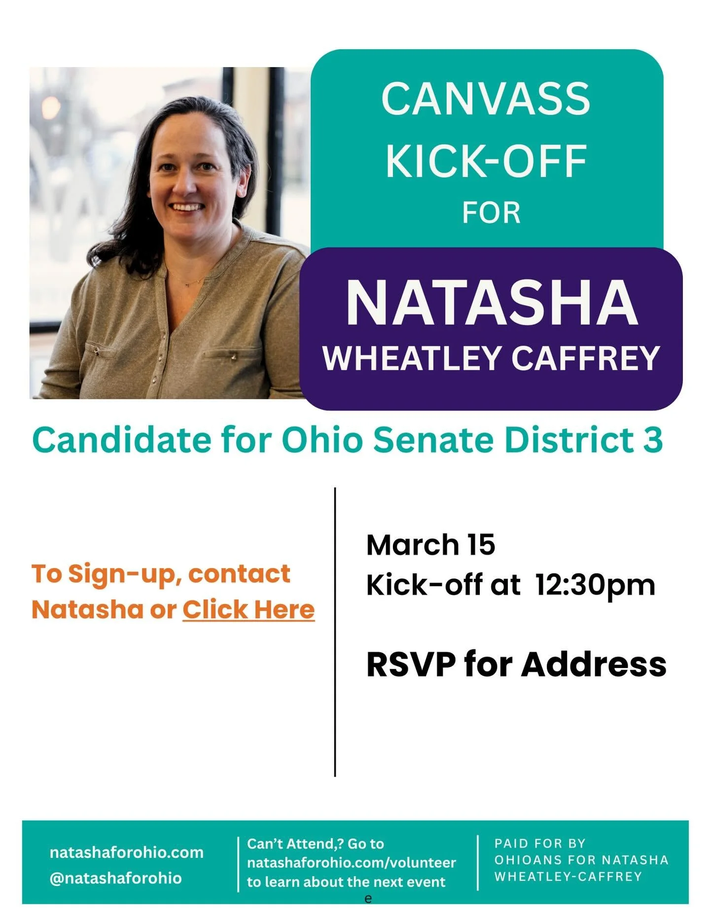 Weather this weekend is looking perfect for a walk&hellip;and chatting with voters! Join our canvass kickoff right in German Village and to help us reach voters about our campaign and the May 5 primary! Link in bio to register or send us a message.