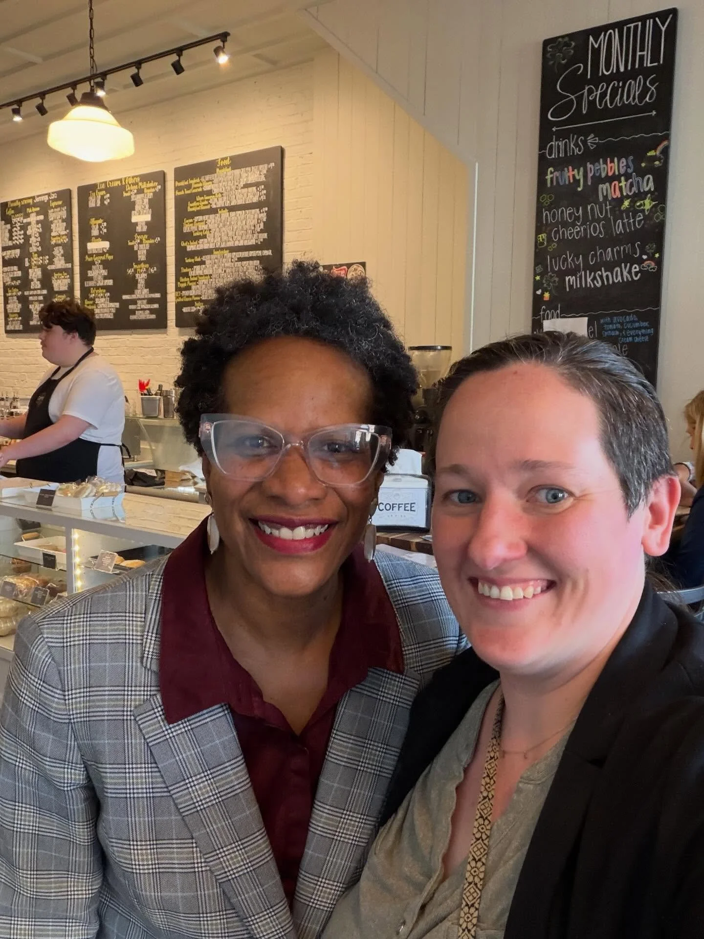 I want to thank the amazing Ohio House D-5 Rep. Lawson-Rowe @mlawsonrowe for having coffee with me this morning. We talked about what the district needs, what makes a good state senator - state rep partnership, and I got just a taste of her incredibl