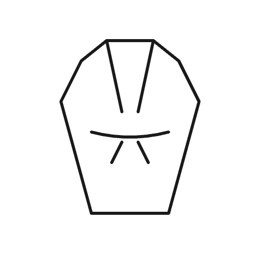 Black and white illustration of a medal with a ribbon, featuring a laurel wreath and a torch in the center.