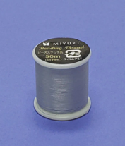 Miyuki Nylon Beading Thread — Silver (Size B)