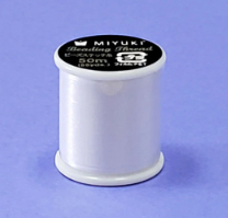 Miyuki Nylon Beading Thread — White (Size B)