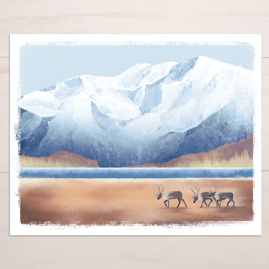 Caribou Journey Art Print (11x14)