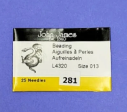 John James English Beading Needles — Size 13