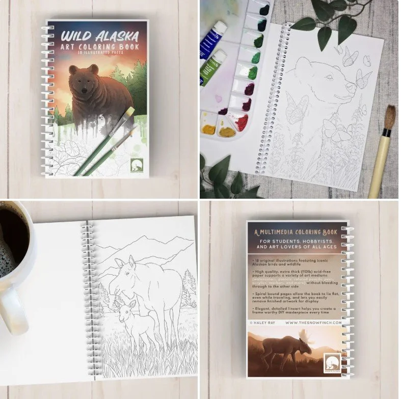 Wild Alaska Art Coloring Book