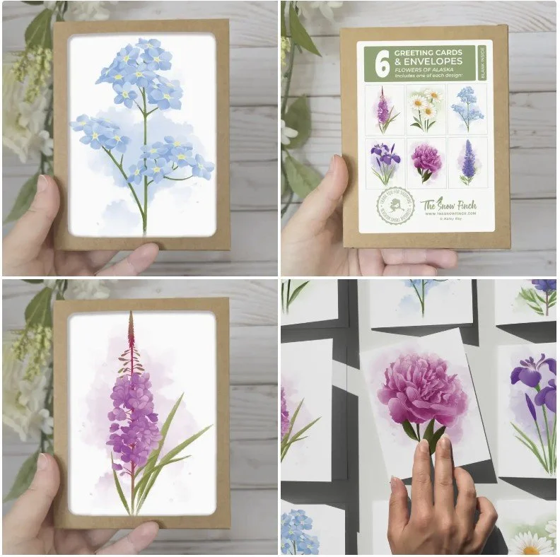 Alaska Floral Greeting Card Box Set