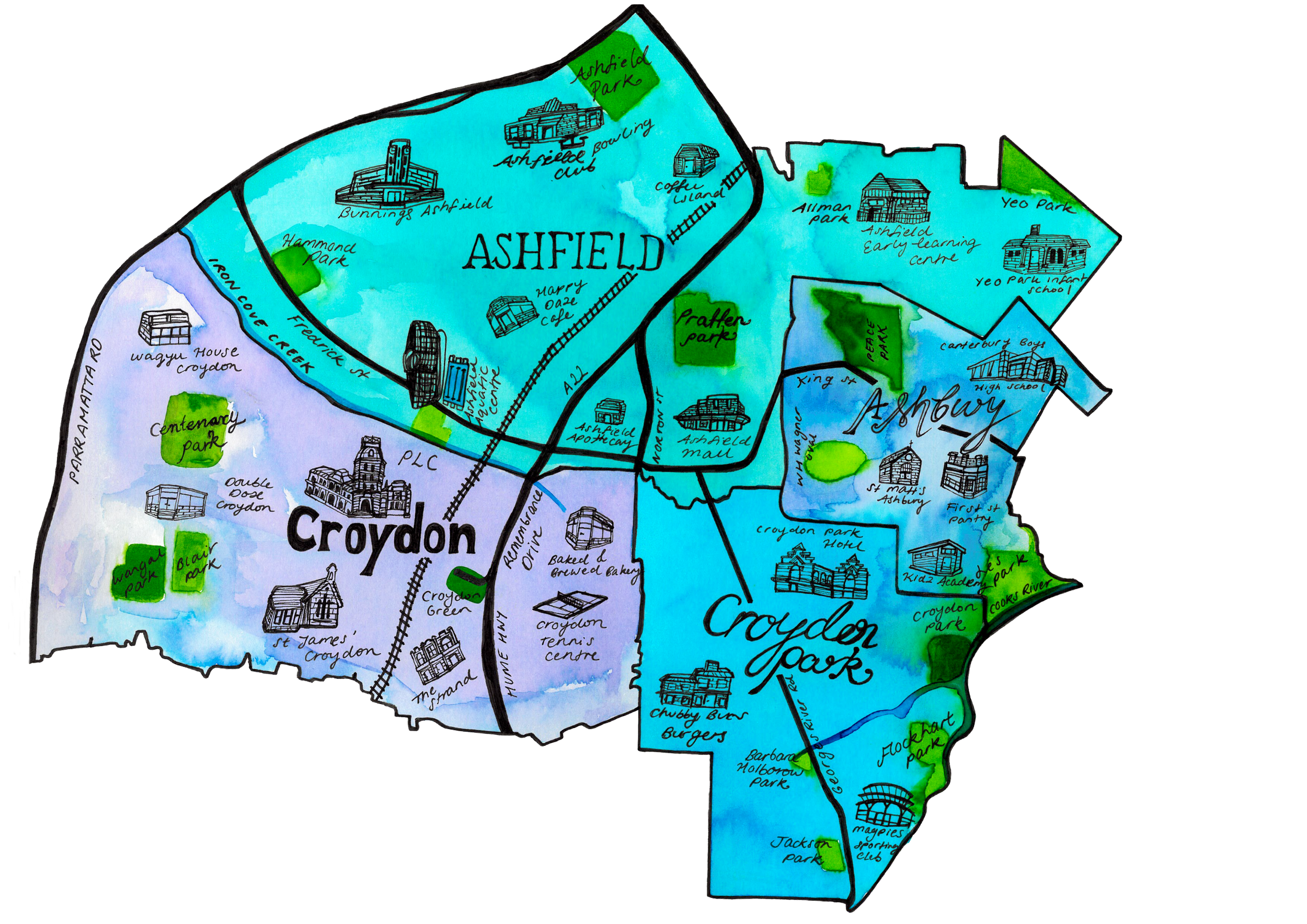 Ashfield Map for Inner West Nest