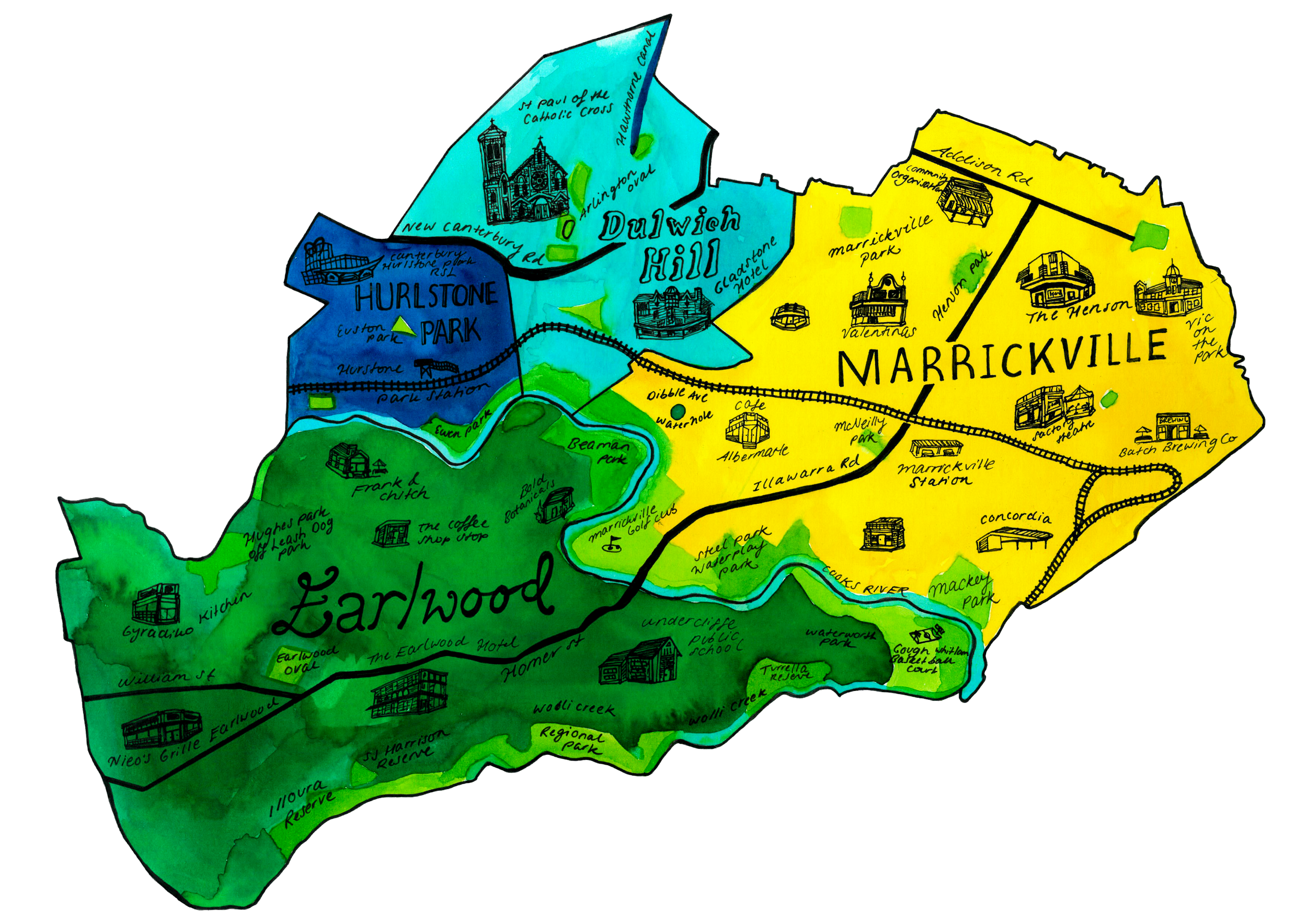 Marrickville Map for Inner West Nest