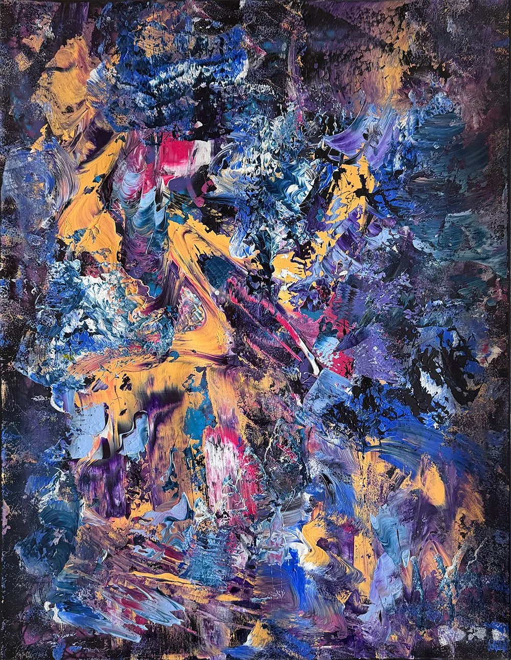 Supernova  
100 x 075 cms Mixed on canvas  
 Inquire 