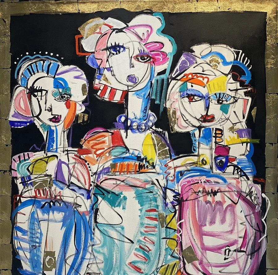 Las Meninas 
150 x 150 cms - Mixta s/tela, 2023  
 Inquire 