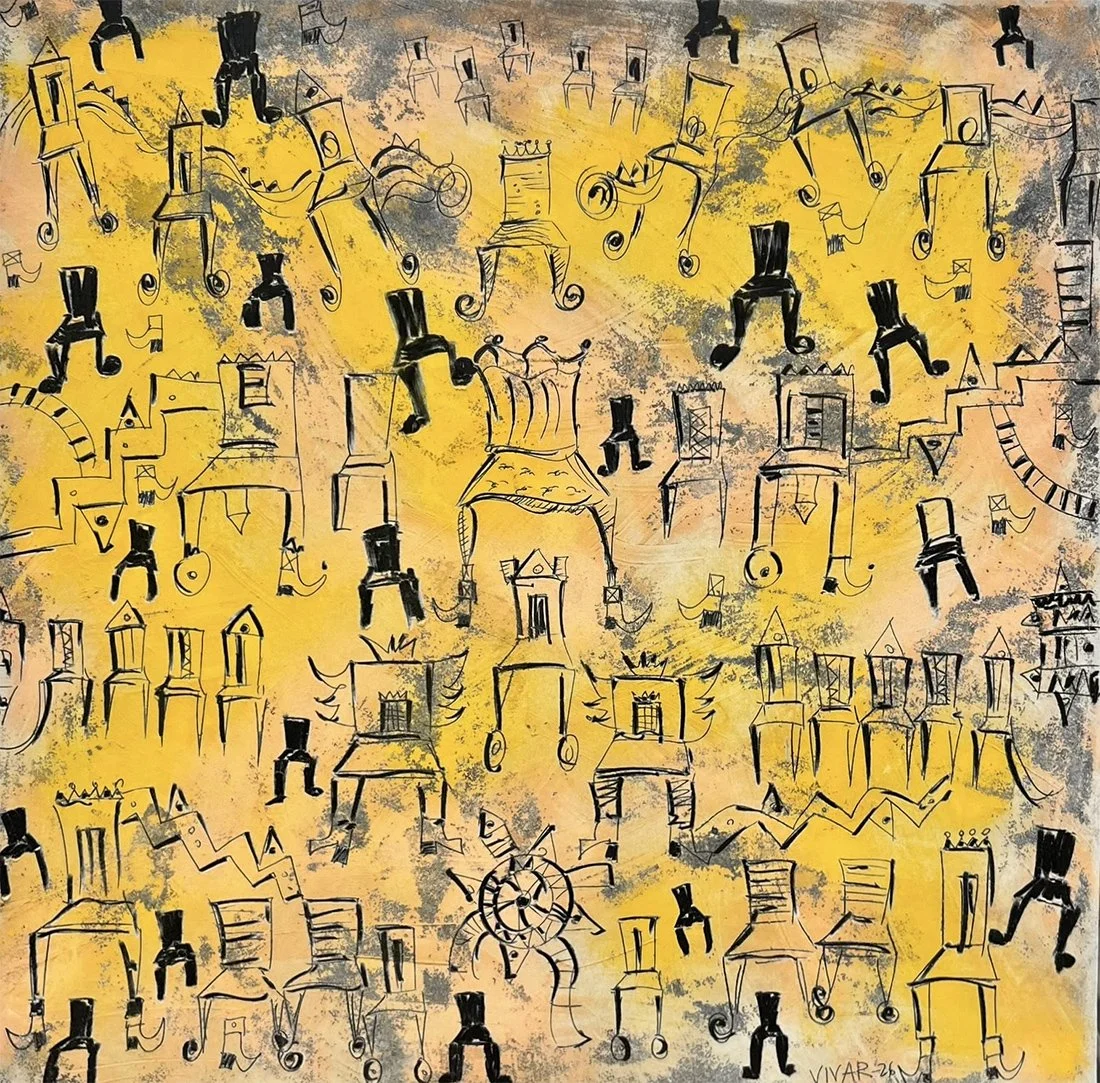 Sillas 
130 x 130  cms - Mixed on canvas  

 
 Check price and availibity 
 

 
 
Check price and availibity 
 