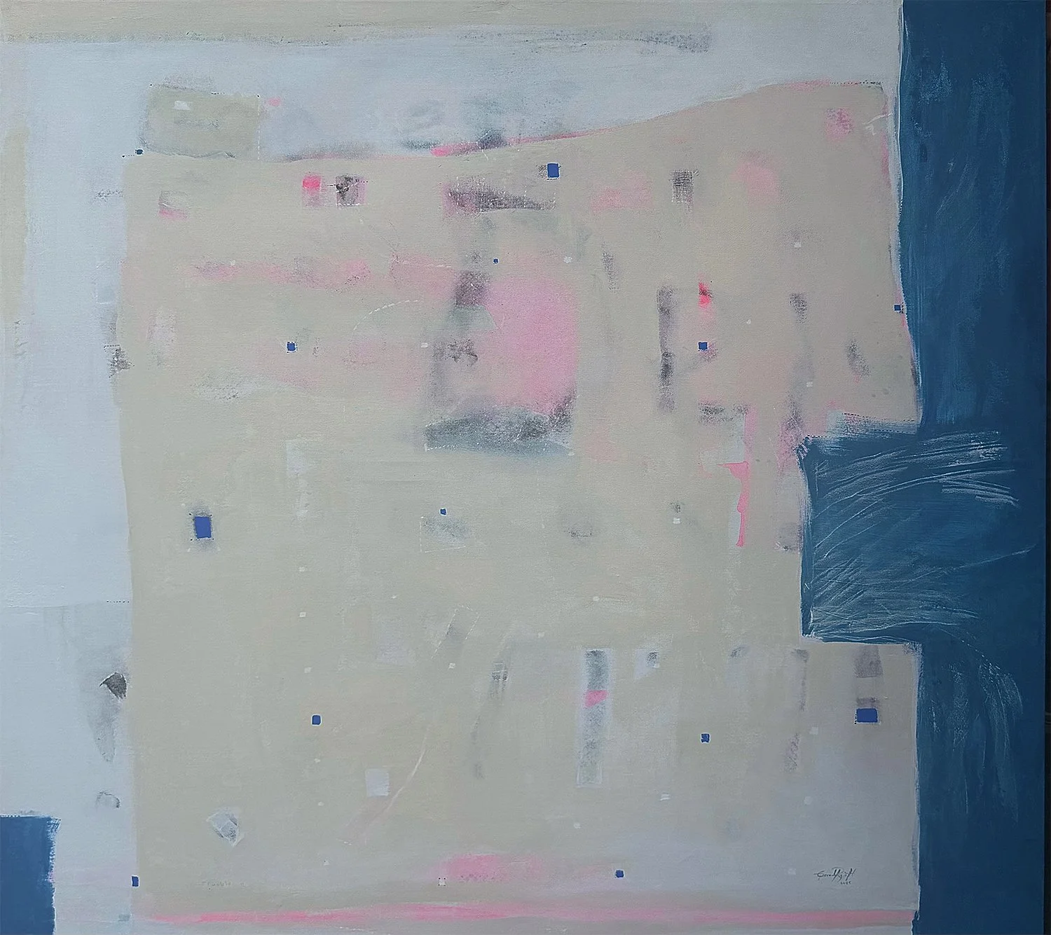 Pueblo de mar  
130 x 130 cms - Mixta s/tela  
 Consultar 