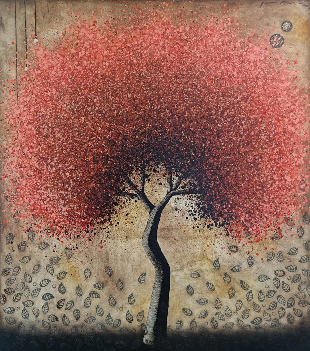 Cuando caen las hojas  
180 x 160 cms - Óleo s/tela  
 Consultar 
