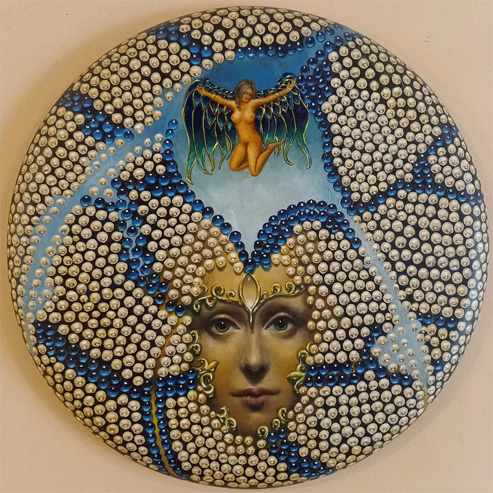 El Vuelo 
50 cms diámetro - Óleo s/tela  
 Inquire 