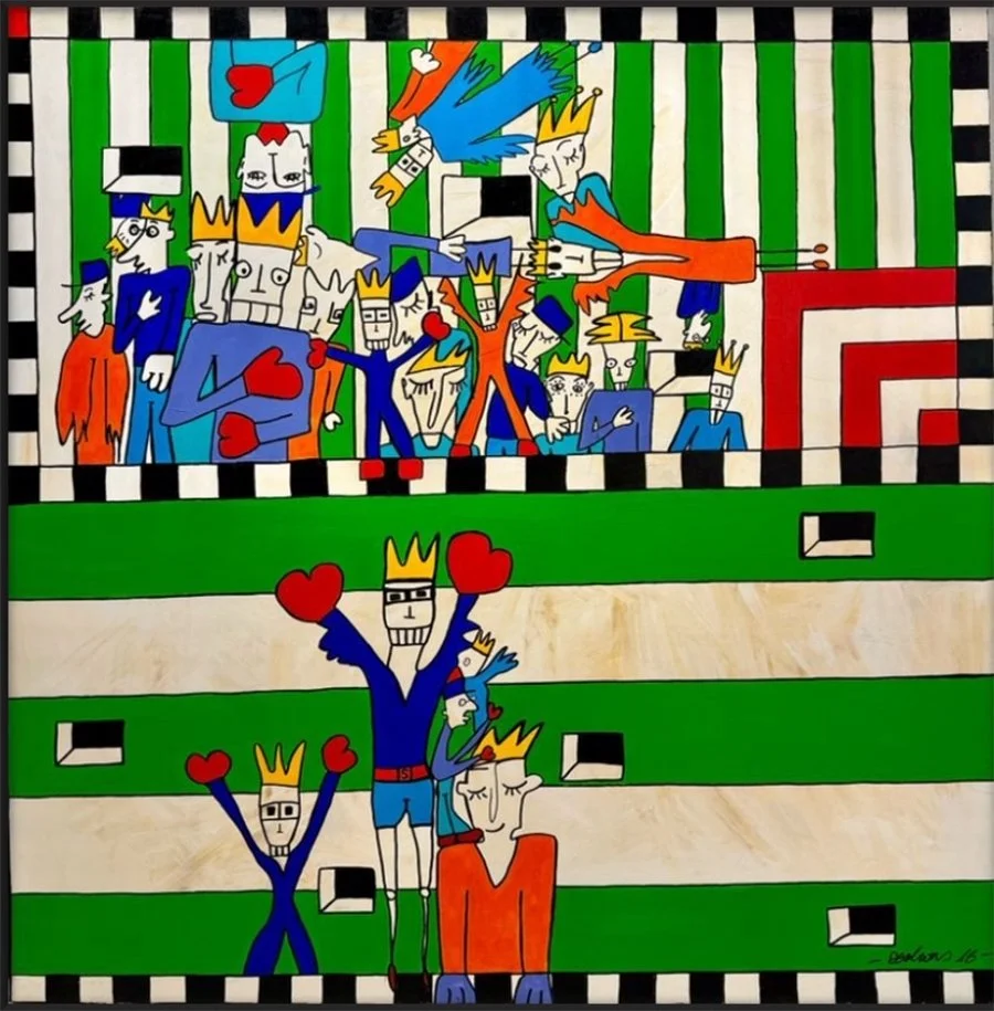 Les Amis 
129 x 124 cms - Acrílico s/tela  
 Inquire 