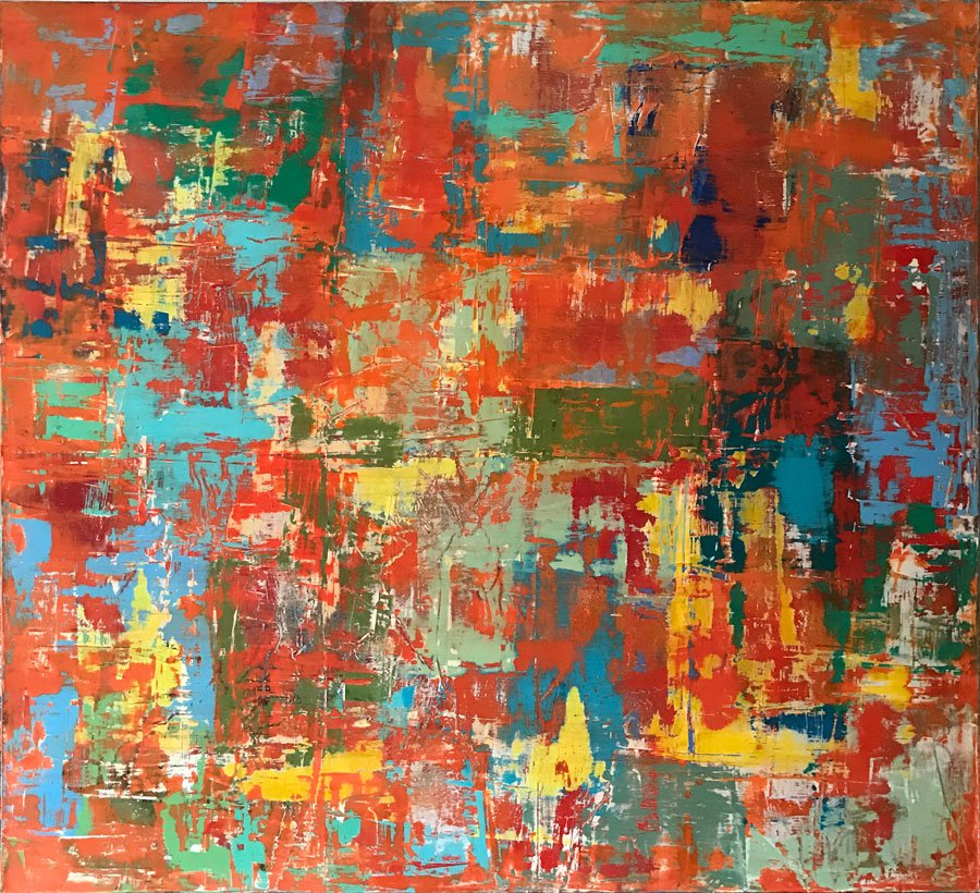 Multi Rojo II 
140 x 140 cms - Mixta sobre tela  
 Inquire 