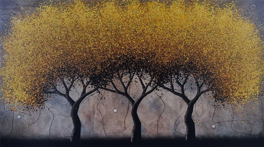 Siempre Juntos 
140 x 250 cms - Óleo y papel s/tela  
 Inquire 