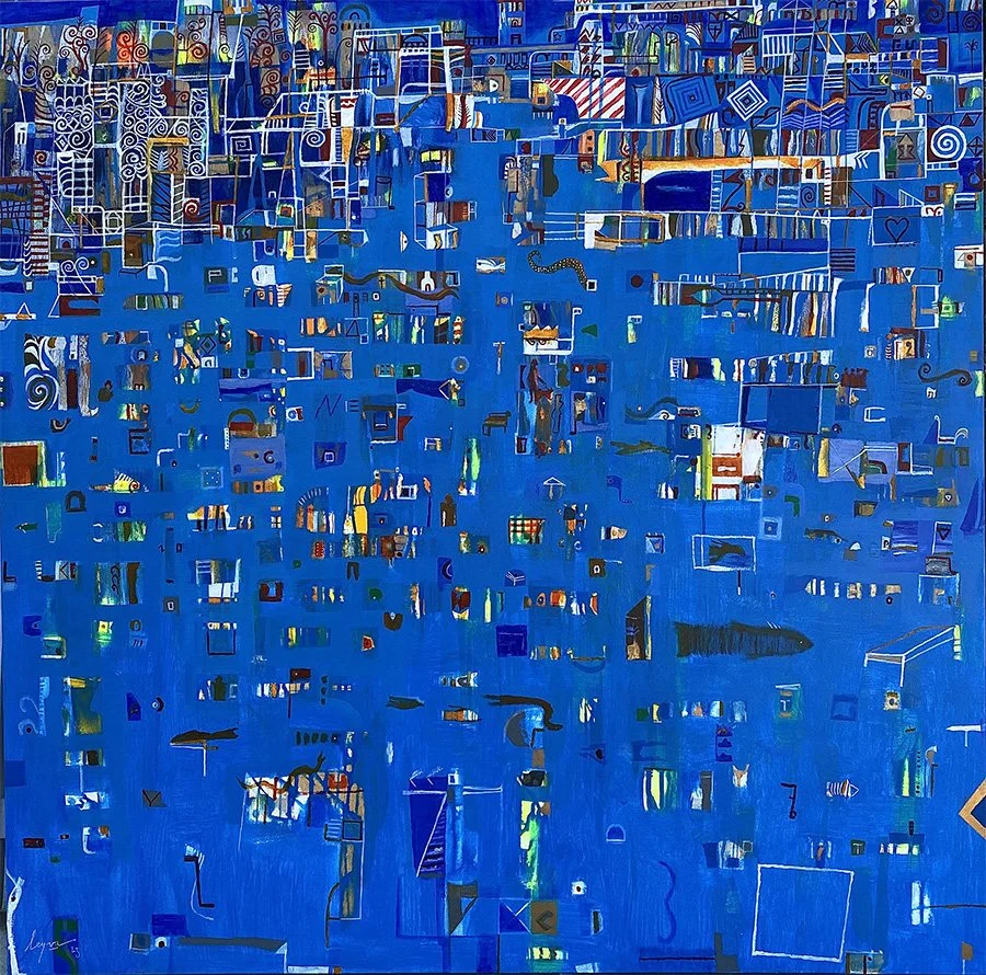 A Los Reyes Magos 
122 x 122 cms - Acrílico s/tela  
 Inquire 