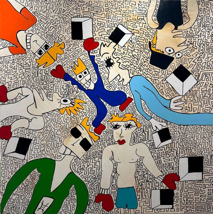 Dourle 
150 x 148 cms - Acrílico s/tela  
 Inquire 