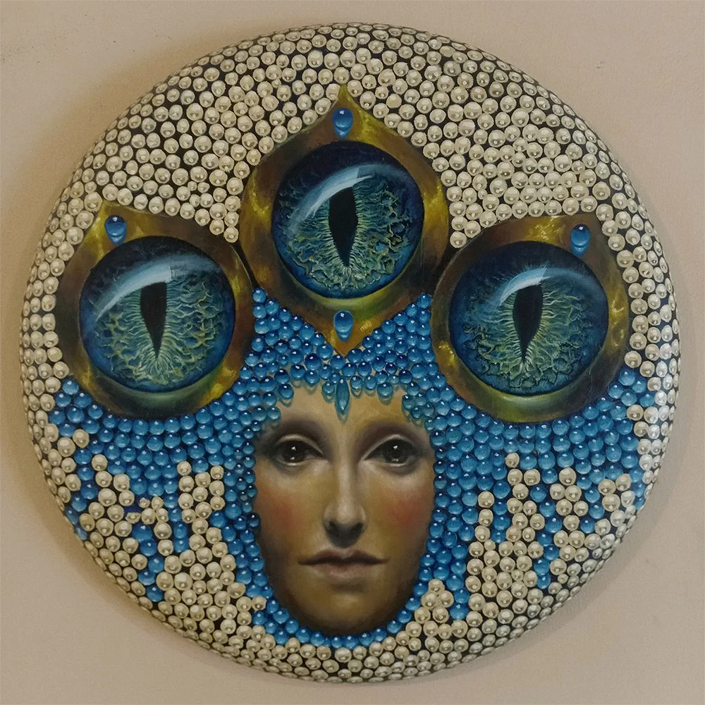 Trinidad 
50 cms diámetro - Óleo s/tela  
 Inquire 