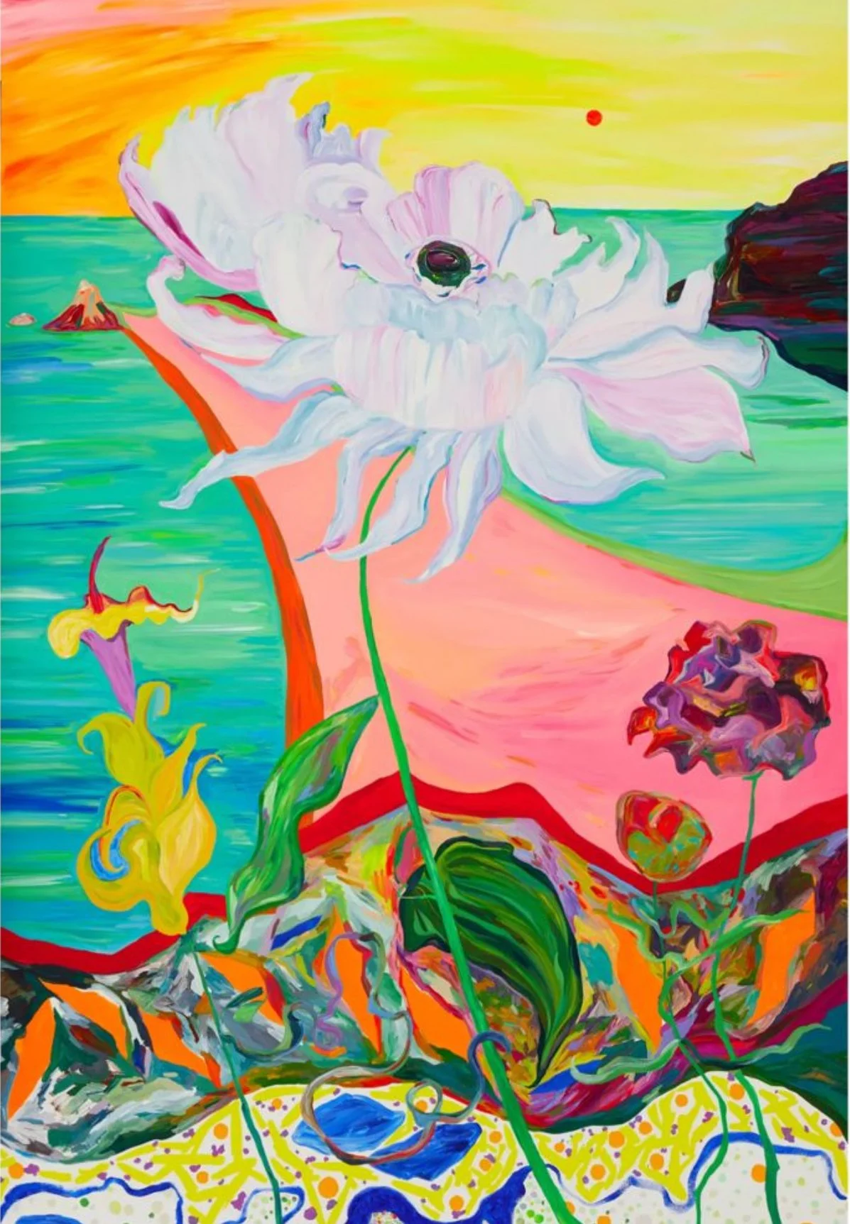 "Ocean of Life" -  
150 x 101 cms - Acrylic on canvas  
 Inquire Ocean of Life 150 x 101 cms Acrylic on canvas