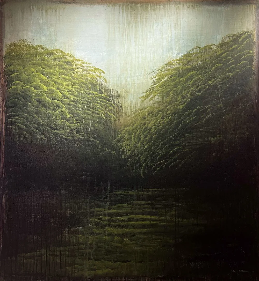 Bosques  
200 x 180 cms - Acrylic on canvas   
 Inquire 