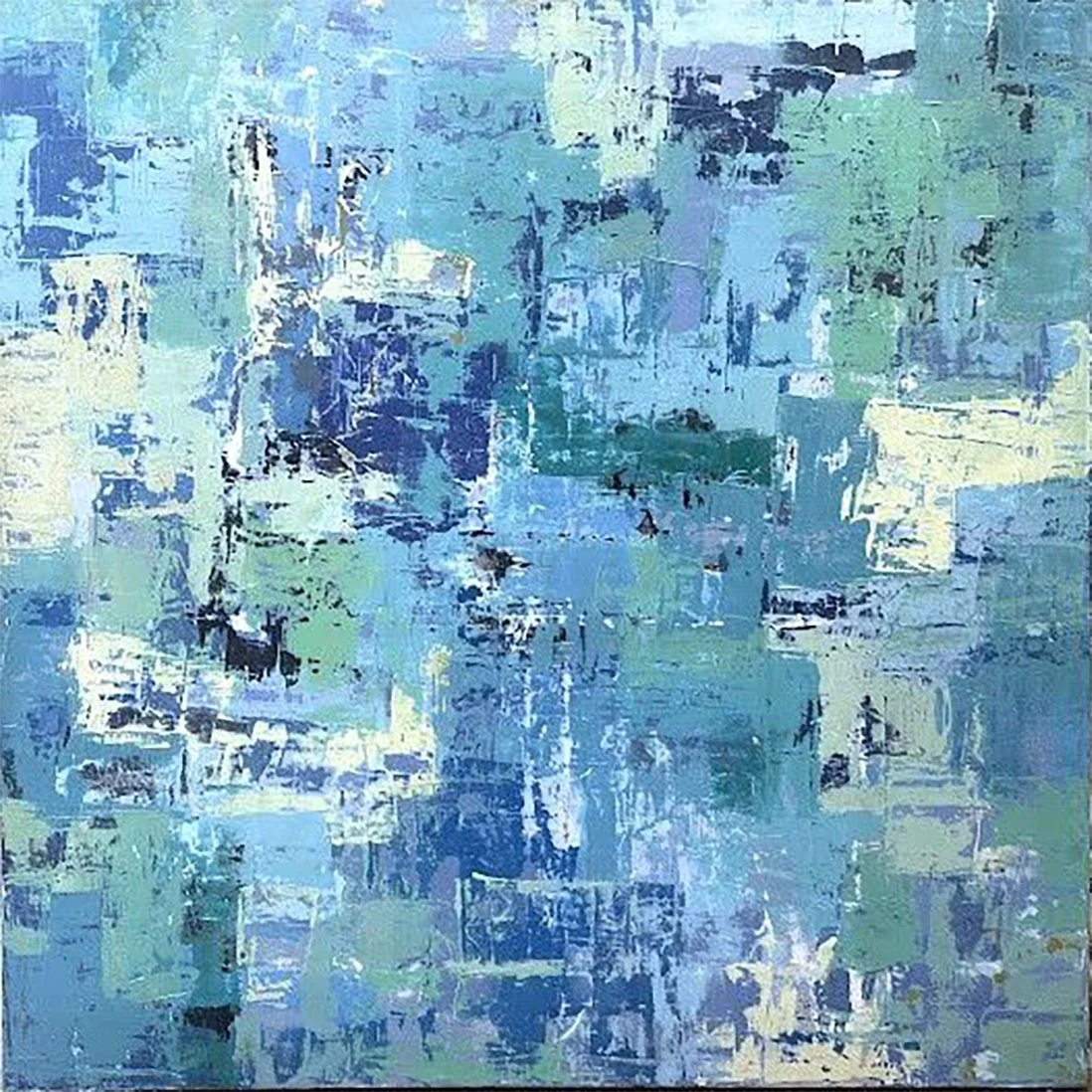 Bleu 
120 x 120cms - Acrylic on canvas   
 Inquire 