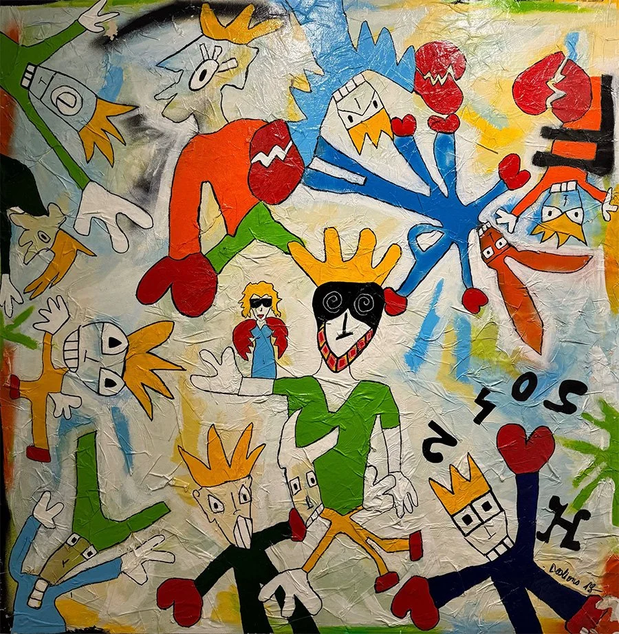 Never Be Afraid of Trying To 
145 x 145 cms - Mixta s/tela  
 Inquire 