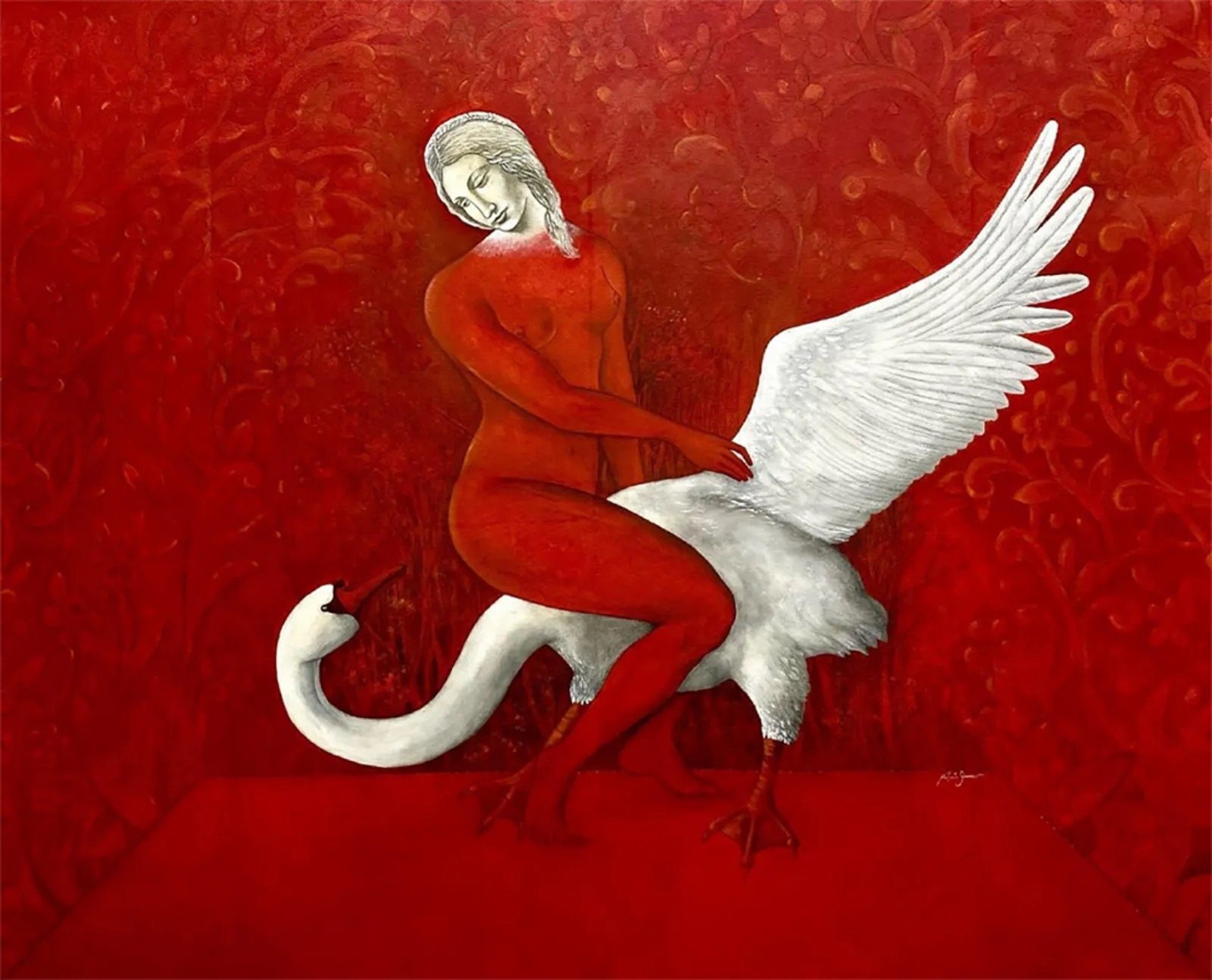 Leda and the Swan 
170 x 208 cms  
 Inquire 