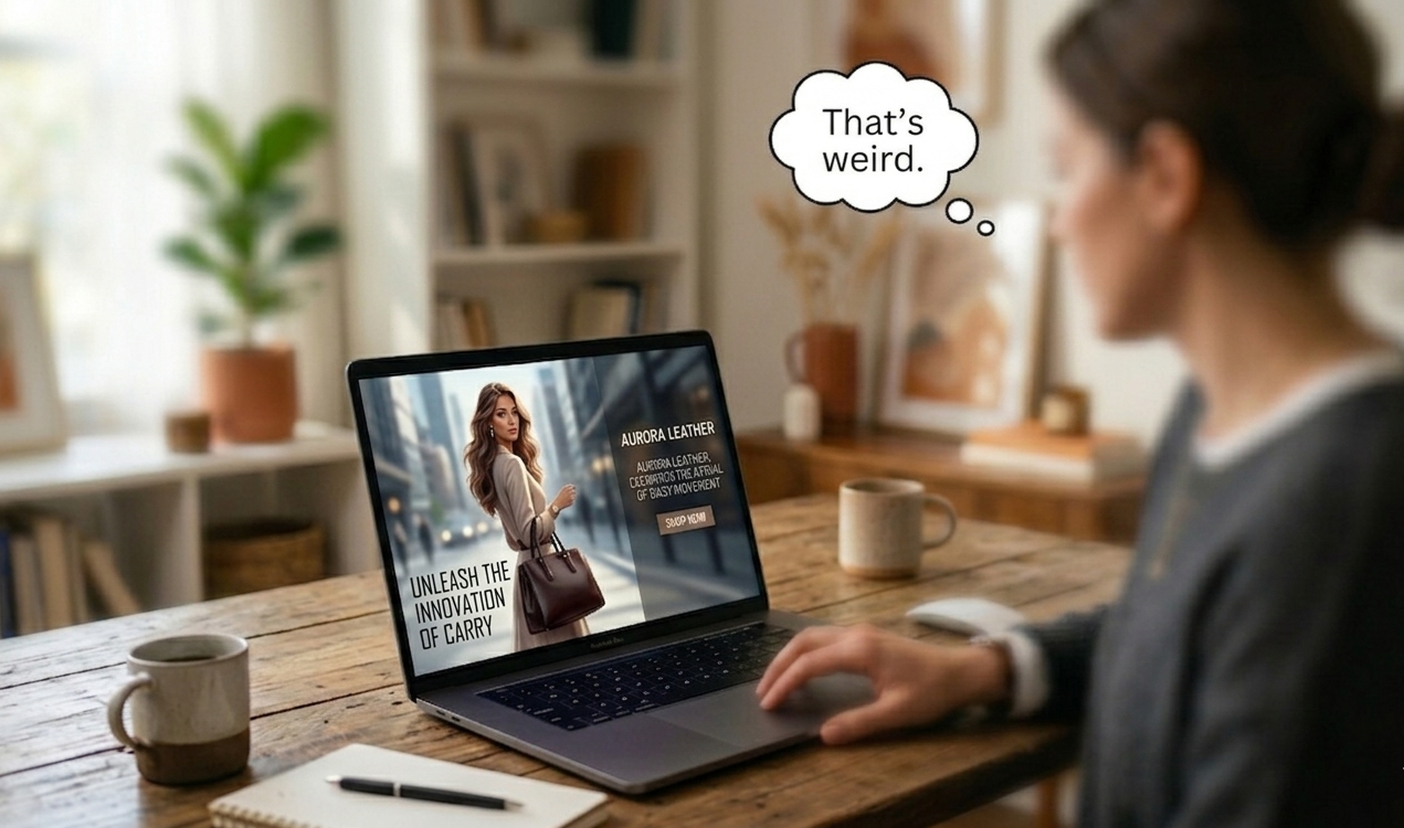Don’t be “weird”: avoid raw AI in your marketing