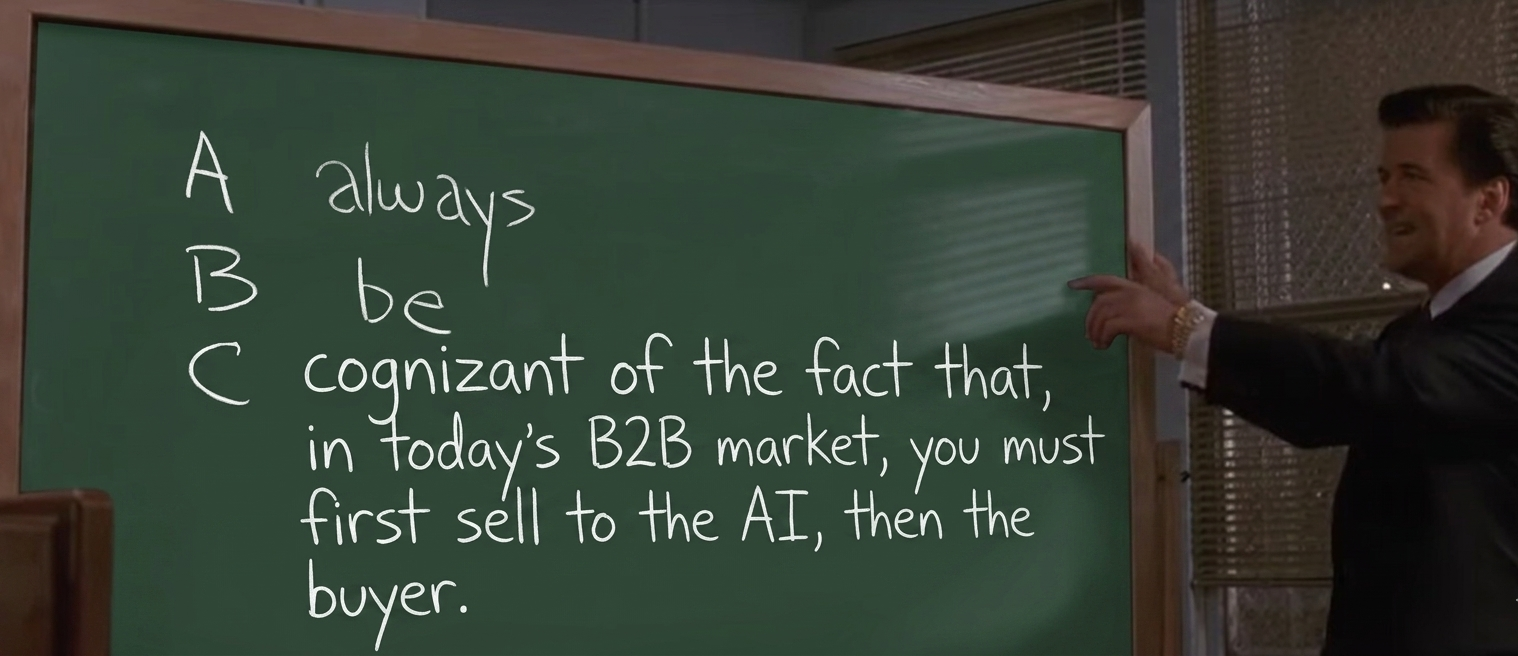 In B2B, first sell the AI, then the customer
