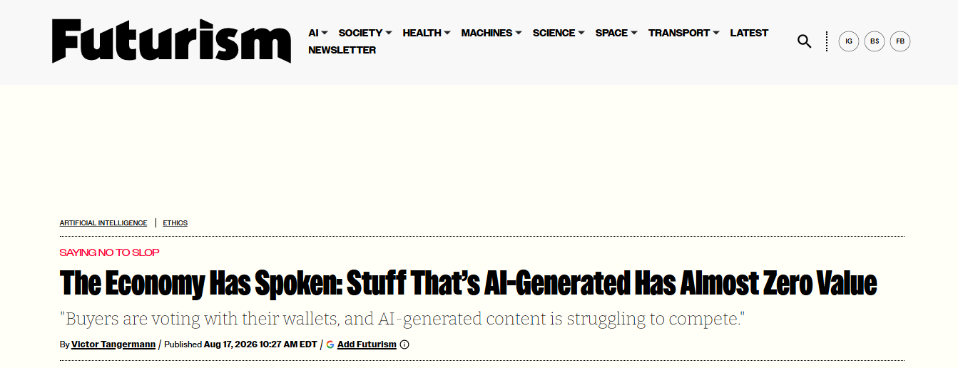 Your AI-generated content is worthless