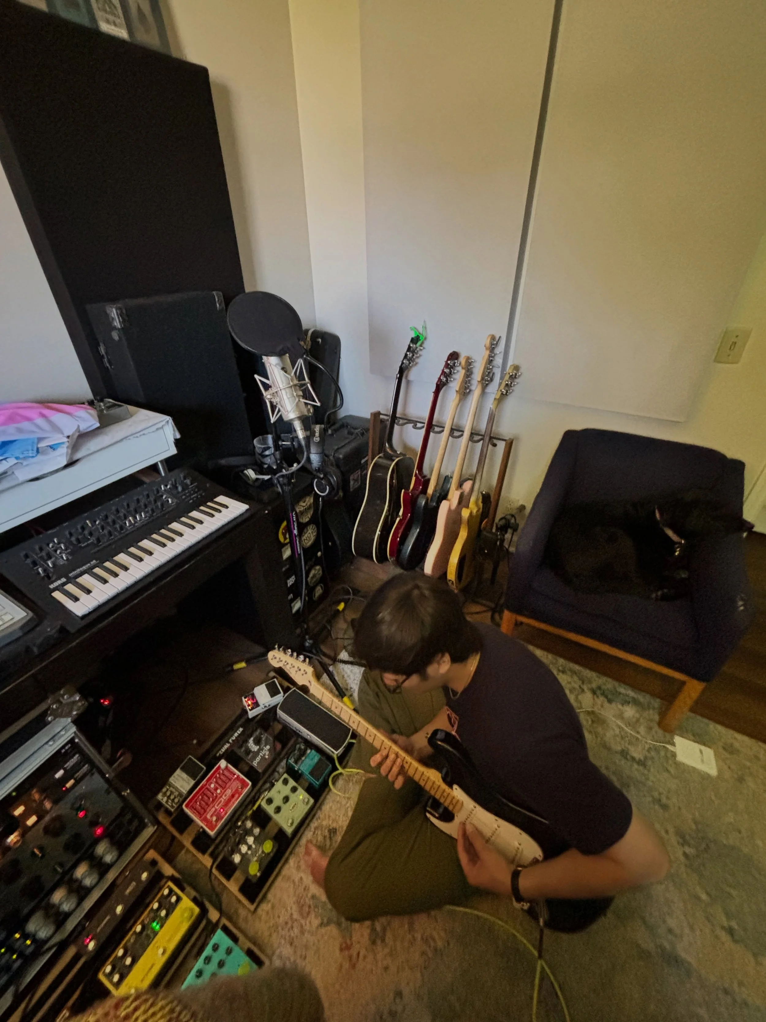 Track four: Prom Queen 

The production of "I'd Rather Feel The Weight" really started with no production at all. I was in the throes of a pretty impressive panic attack and thought it best to go to fly to a different state and try to work 