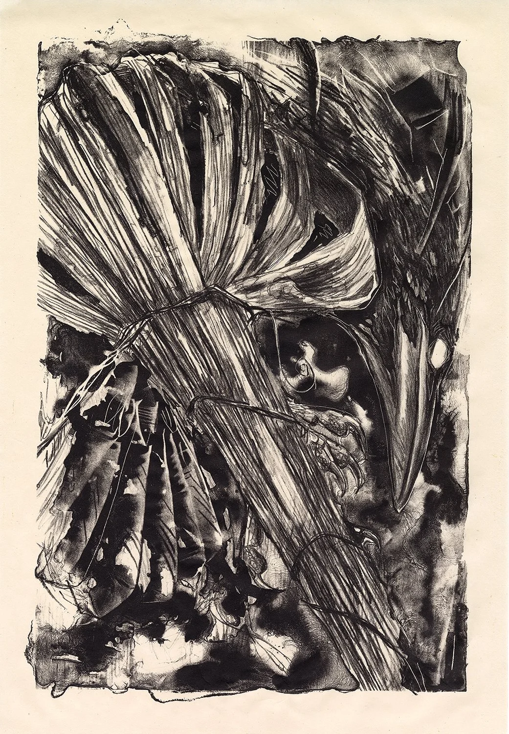 "That's Galling" Lithograph on gampi