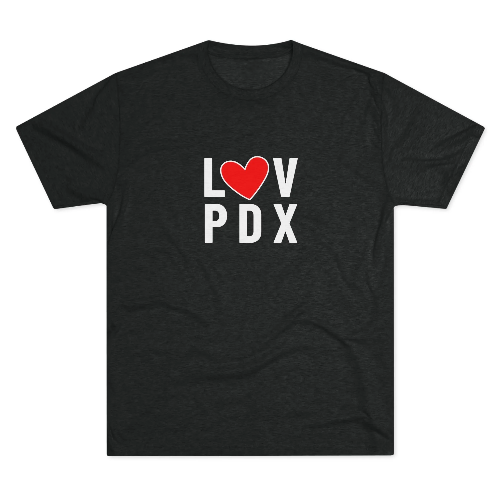 LUV PDX Tri-Blend Tee | Portland pride shirt
