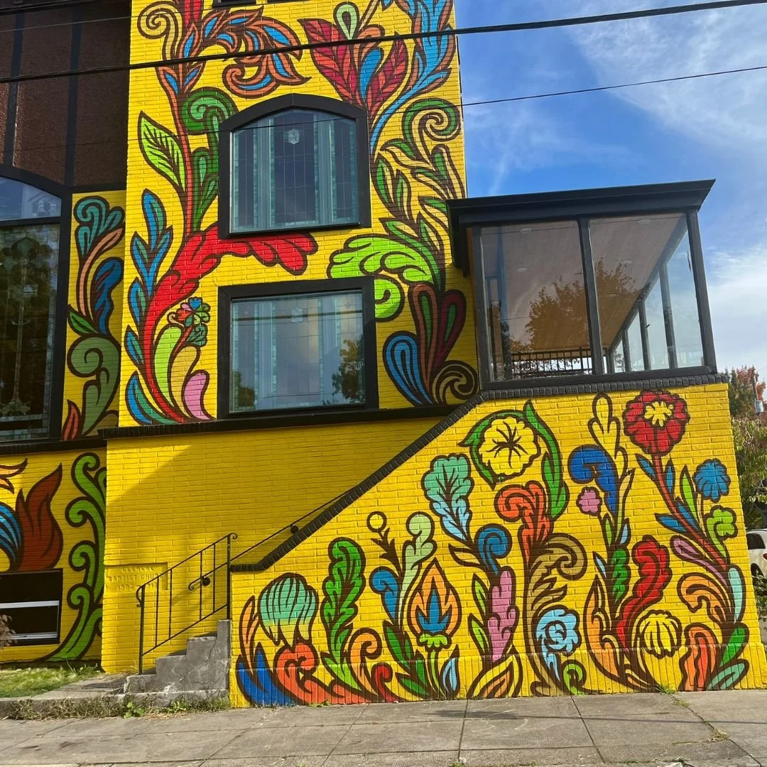 colorfully-painted Portland building
