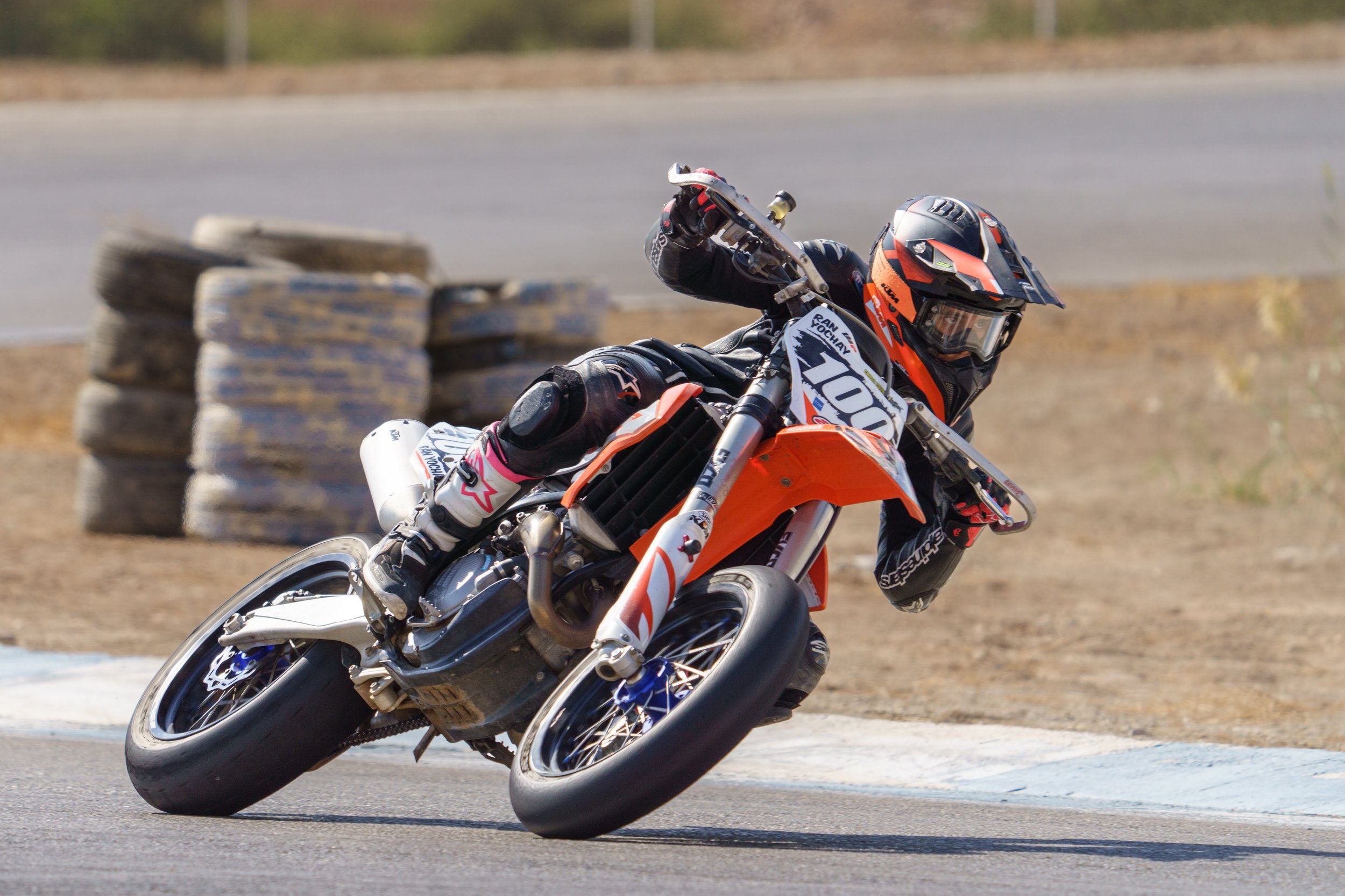 Supermoto racing. Two wheels action photography.