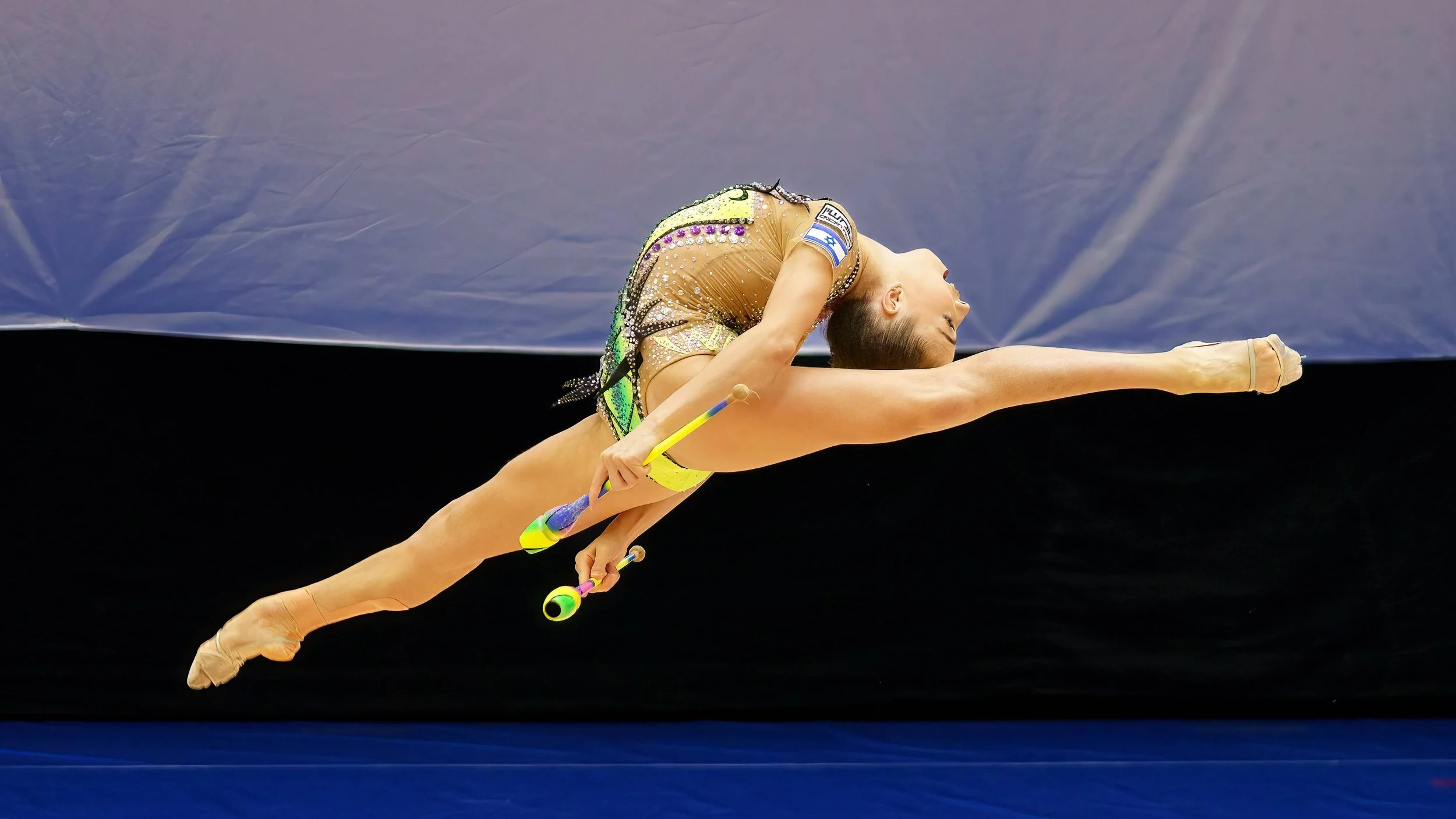 rhythmic gymnastics movement and grace. peak moments.