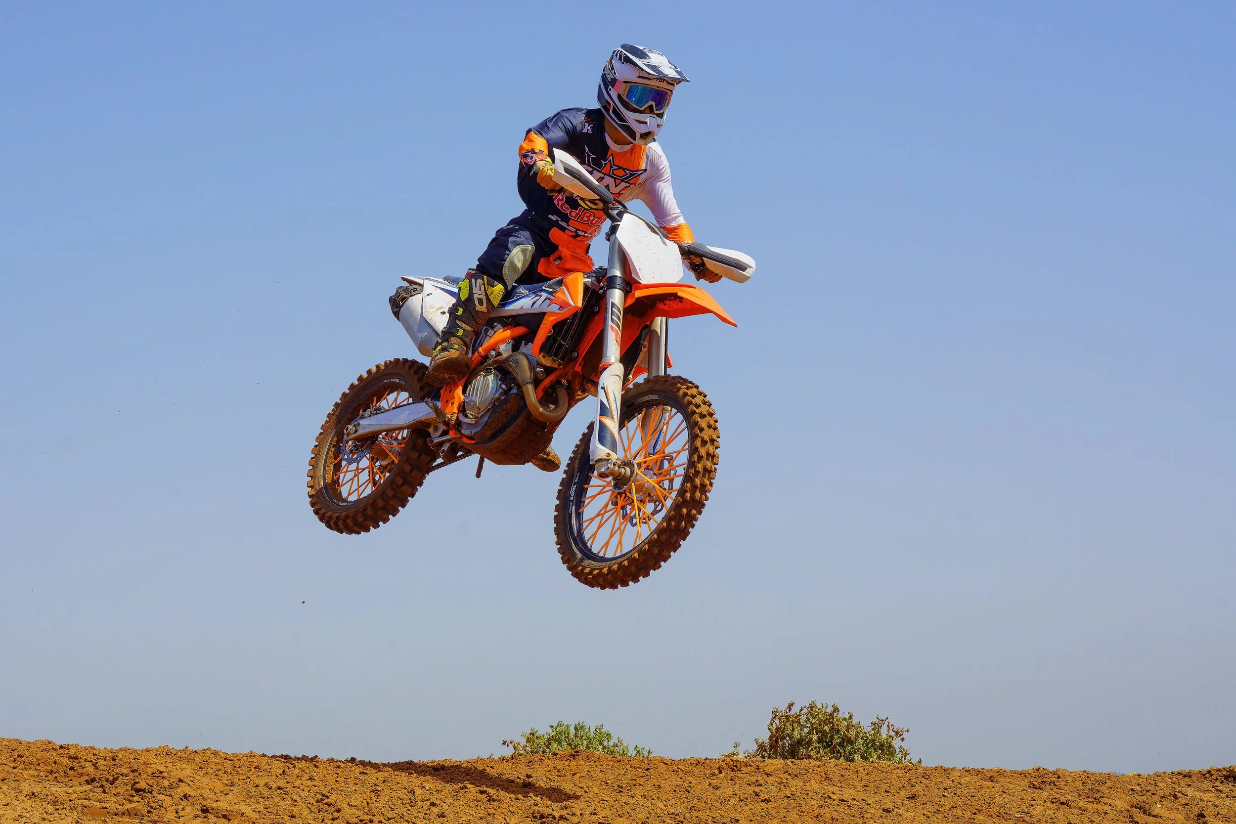 Motocross racing. Two wheels action photography.