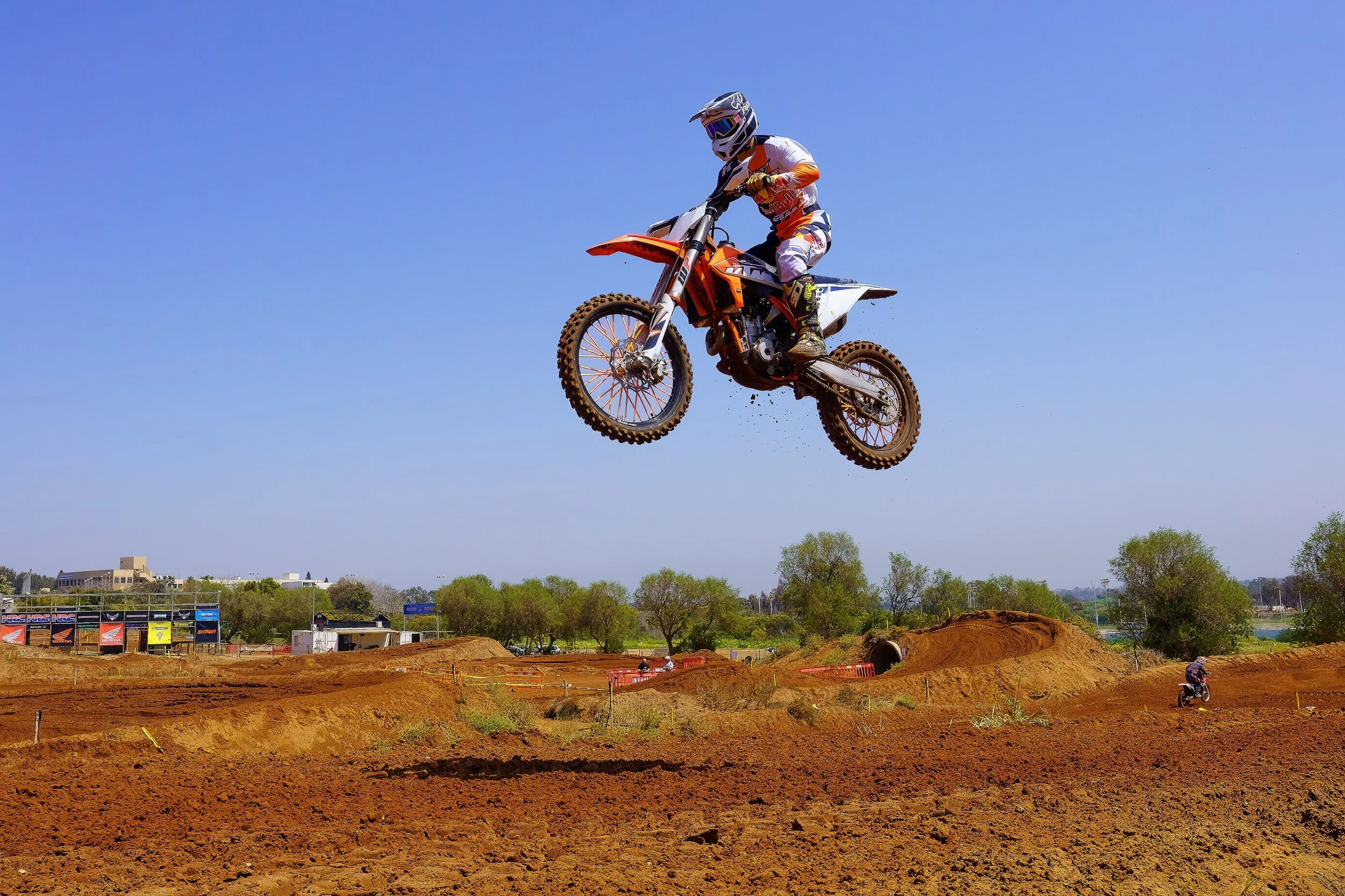 Motocross racing. Two wheels action photography.