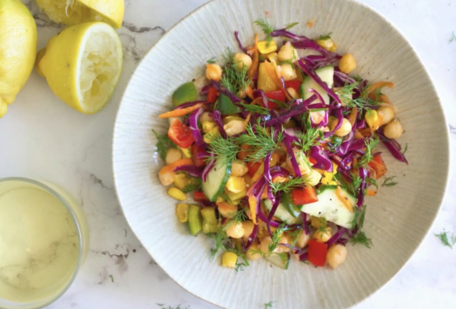 Mediterranean Rainbow Salad