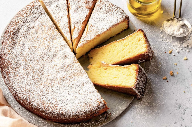 Gluten-Free Lemon Olive Oil Cake with Lemon