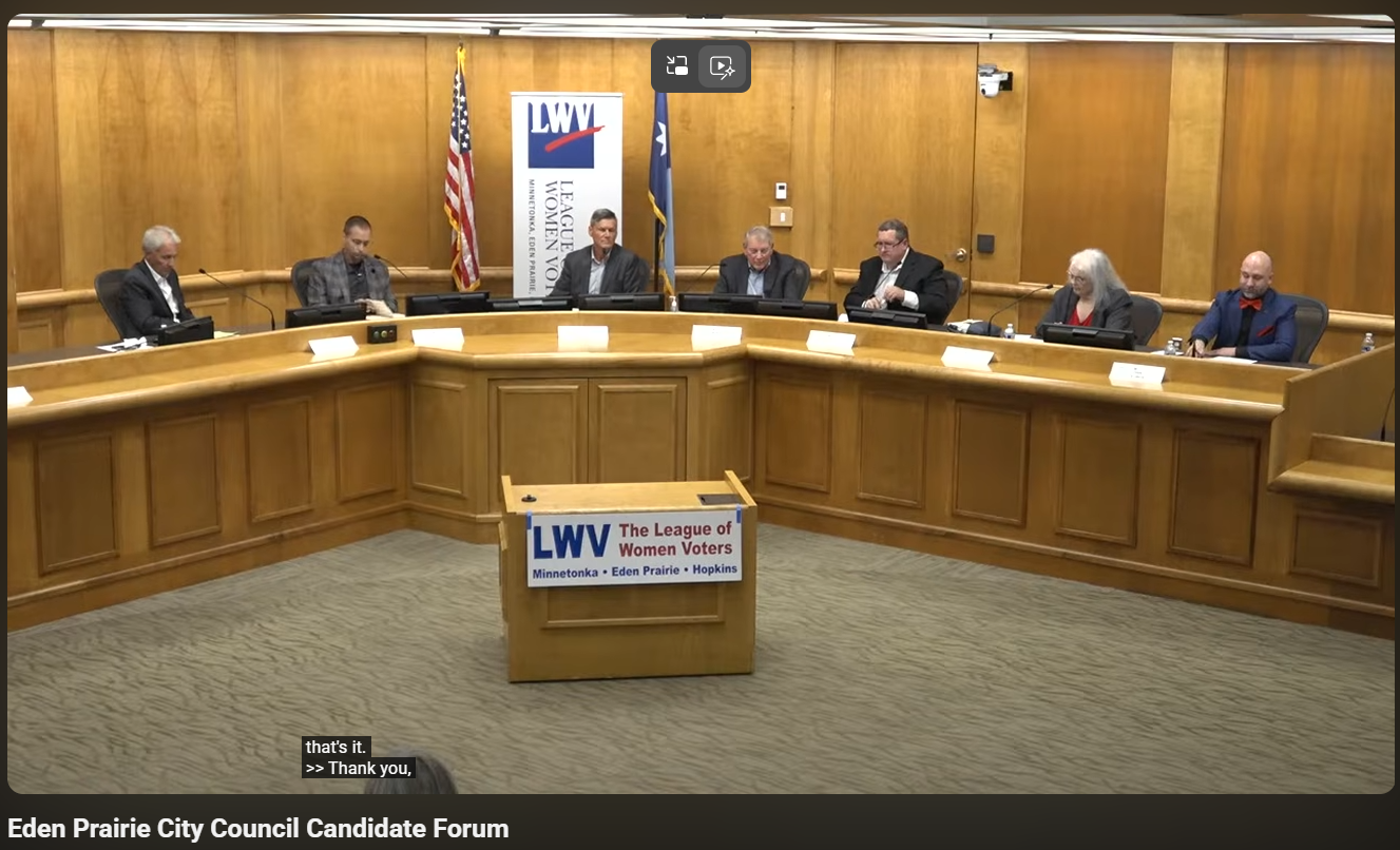 LWV Forum shows Dirk is best candidate for City Council