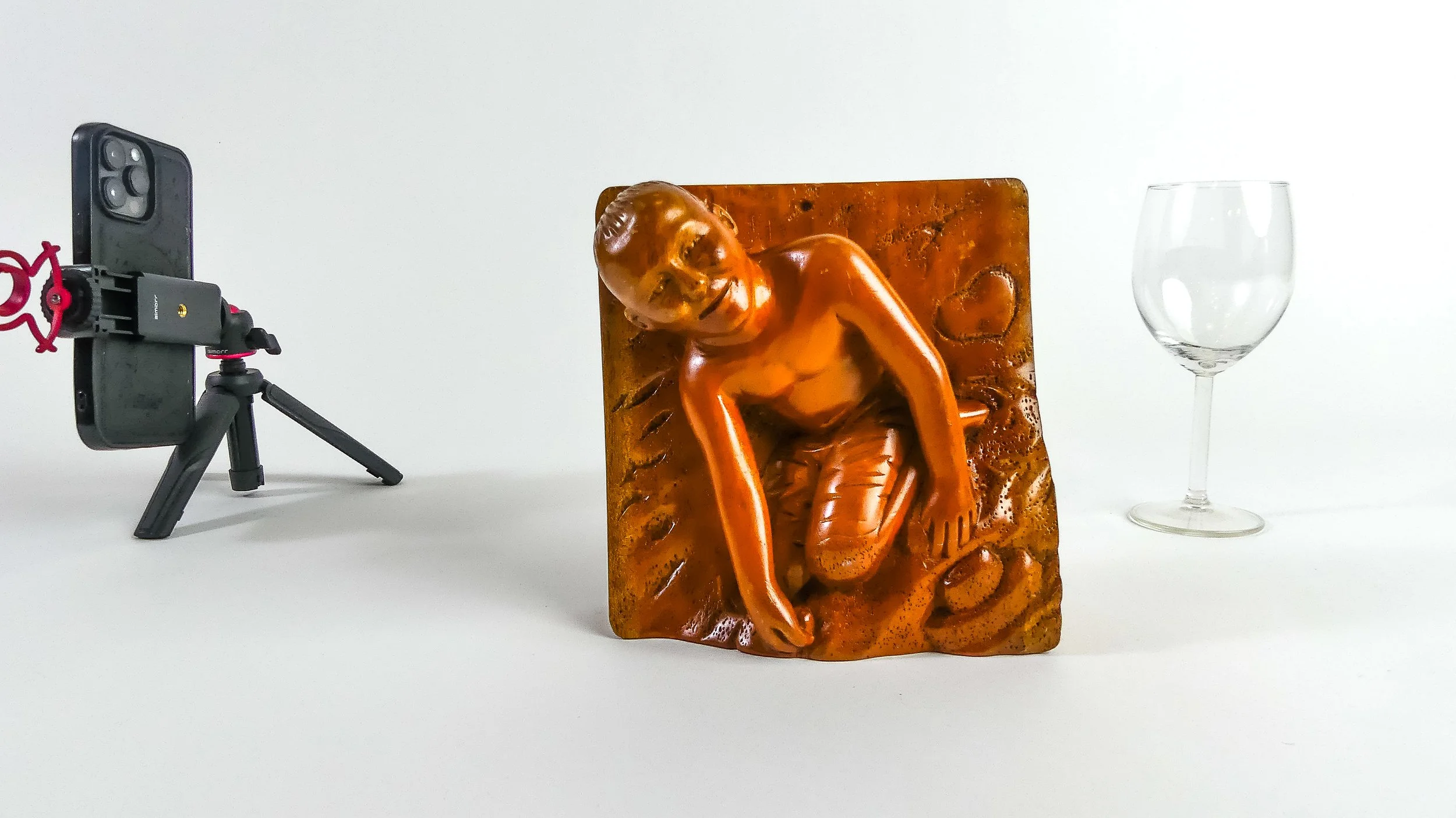 Dignified Hand-Carved Male Figure Sculpture