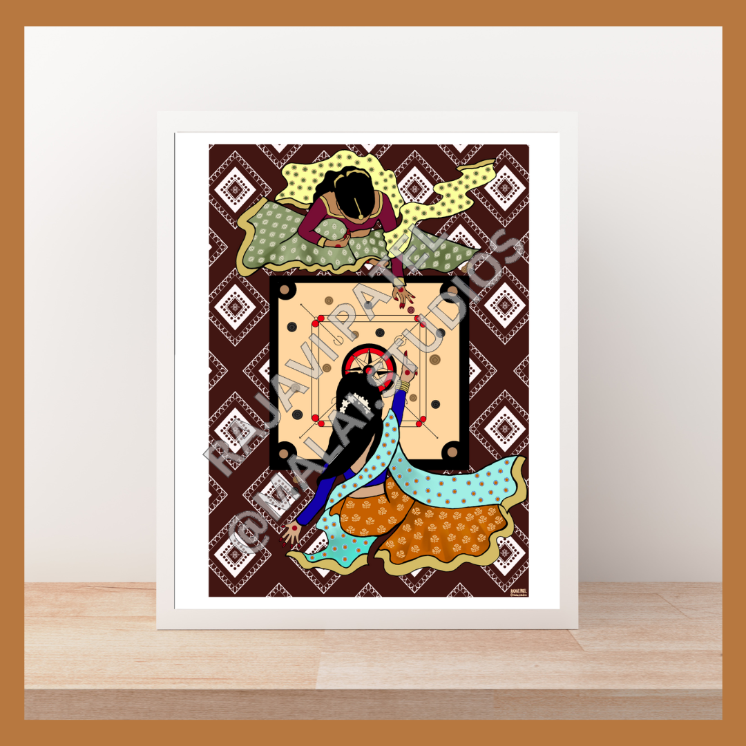 CARROM ON A SUNDAY ART PRINT